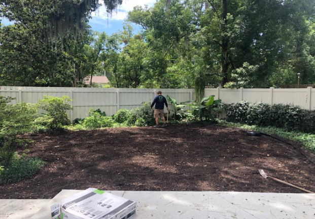 Site preparation for paver patio