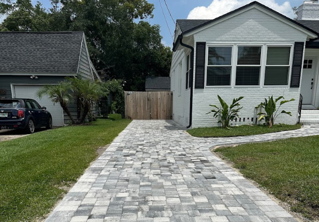 concrete driveway installation