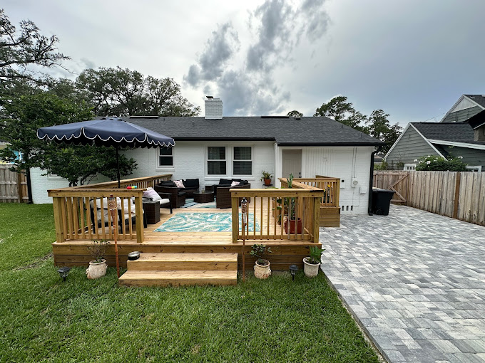 deck and driveway installation