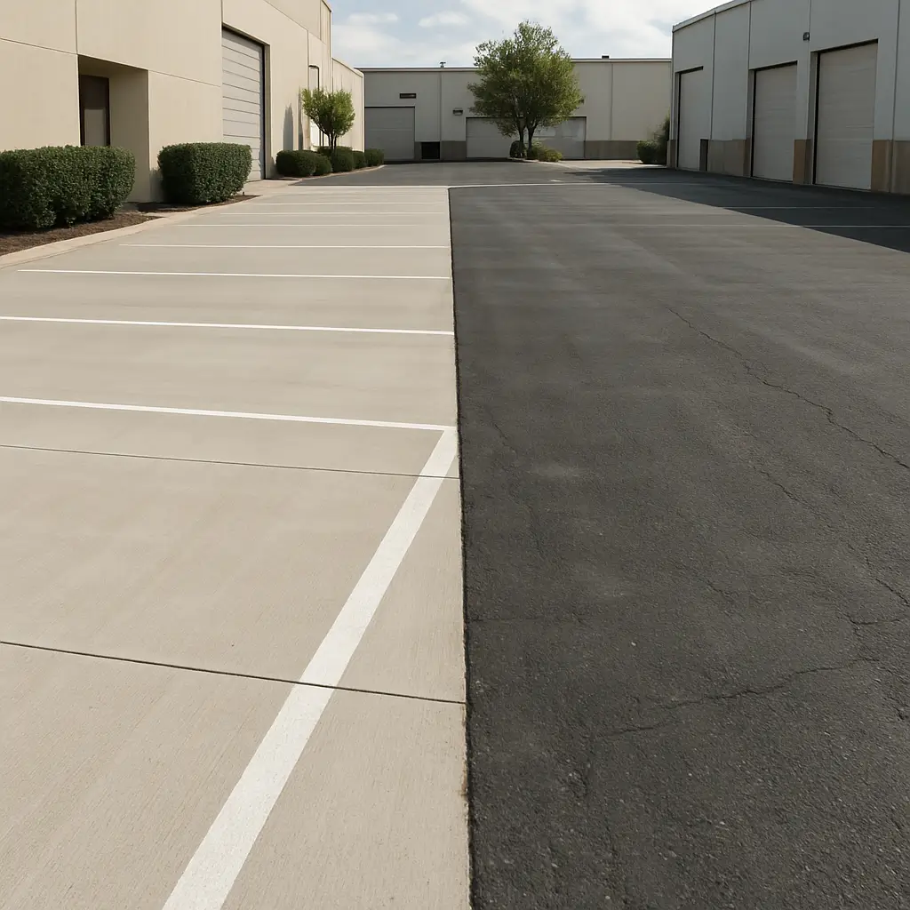 Concrete vs Asphalt for Commercial Use: Which Is Better Long-Term