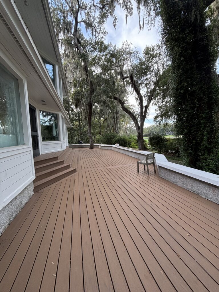 Trex deck installation