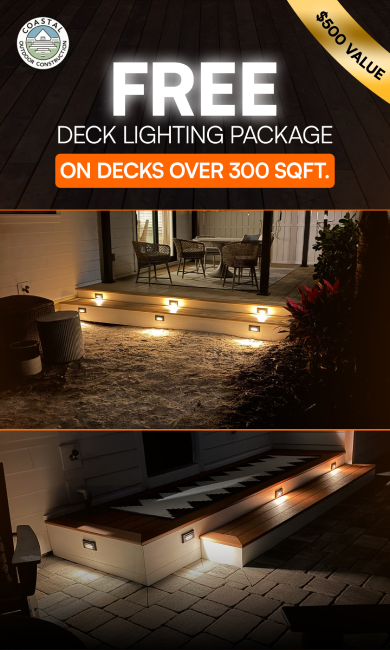 Free deck lighting offer for new builds.