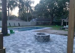 pool paver patio installation