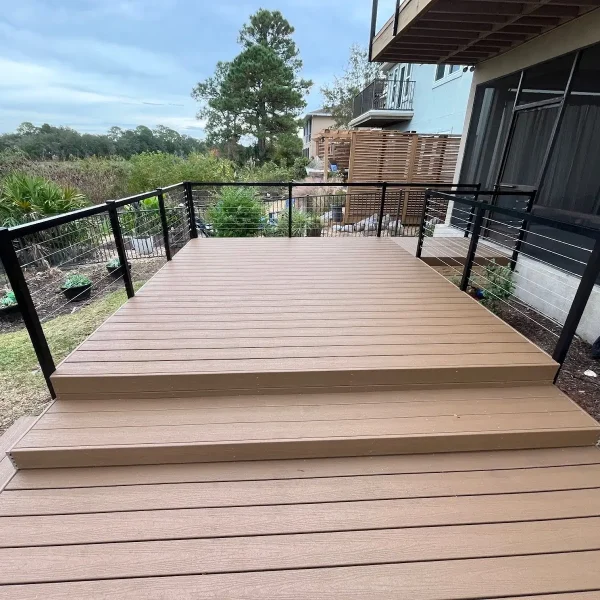 Cable and Glass Railing for Unobstructed Views