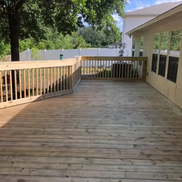 Wood Railing Deck 6
