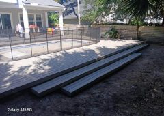 pool deck installation